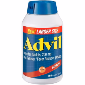 ibuprofen advil 200mg bottle